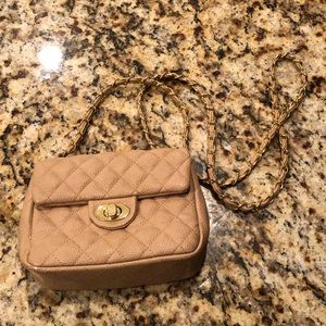 Cream side purse